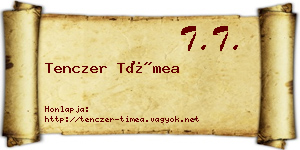 Tenczer Tímea névjegykártya